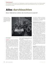 Innenfinanzierung: Alles durchleuchten - Schwabe, Ley & Greiner