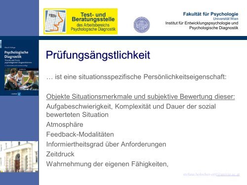 Folien 1 - Psychologische Diagnostik - Universität Wien