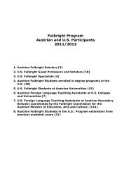 Fulbright Program - Austrian American Educational Commission