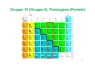 Gruppe 15 (Gruppe 5): Pnictogene (Pentele)