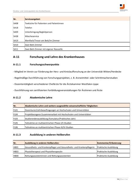 Strukturierter Qualitätsbericht Berichtsjahr 2010 - KTQ