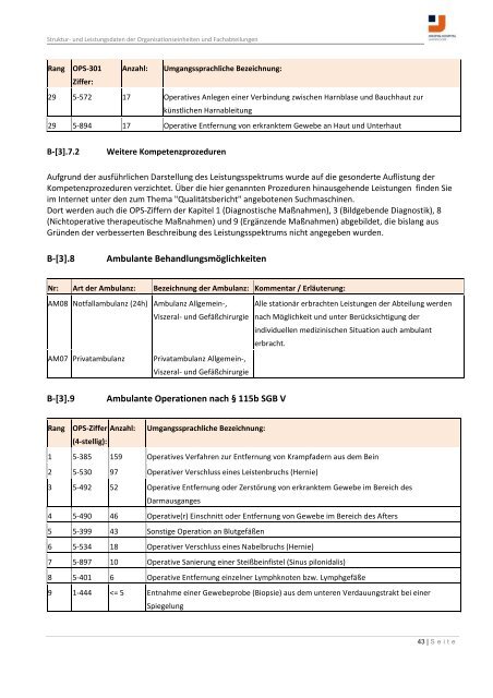 Strukturierter Qualitätsbericht Berichtsjahr 2010 - KTQ