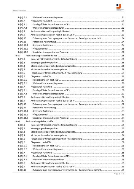 Strukturierter Qualitätsbericht Berichtsjahr 2010 - KTQ