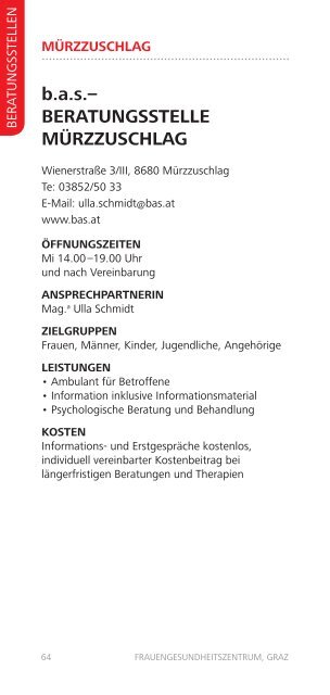 Broschüre zum kostenfreien Download - Frauengesundheitszentrum ...