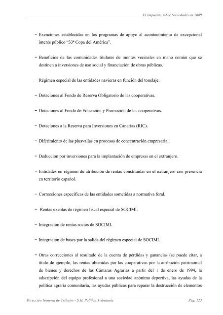 EL IMPUESTO SOBRE SOCIEDADES EN 2009