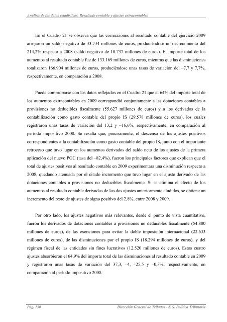 EL IMPUESTO SOBRE SOCIEDADES EN 2009