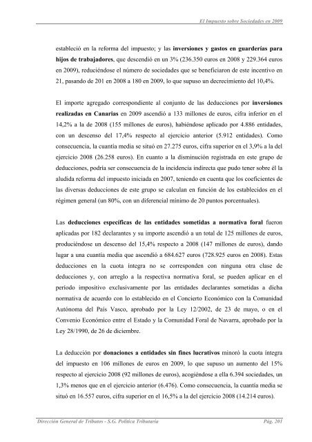 EL IMPUESTO SOBRE SOCIEDADES EN 2009