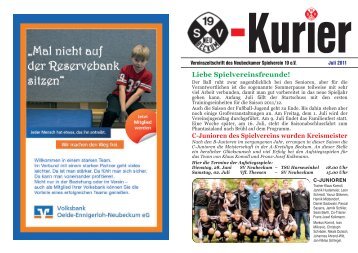 Kurier - SV Neubeckum 19 eV