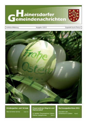 Gemeindezeitung 01-12 (994 KB) - Gemeinde Hainersdorf