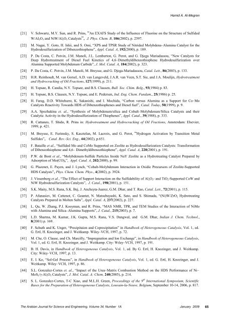 HYDRODESULFURIZATION OF THIOPHENE OVER BIMETALLIC ...