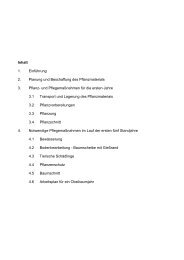 1. Einführung 2. Planung und Beschaffung des Pflanzmaterials