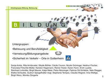 Präsentation AG Bildung zum 1. Plenum am 22 - Gottenheim