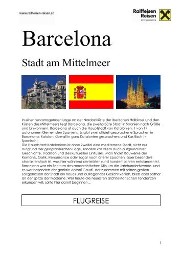 Barcelona Programm - Raiffeisen Reisen