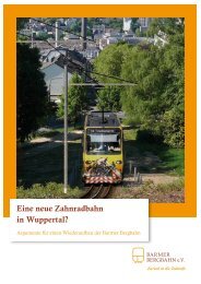 Eine neue Zahnradbahn in Wuppertal? - Barmer Bergbahn eV