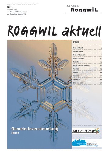 11. Januar 2010 - Gemeinde Roggwil