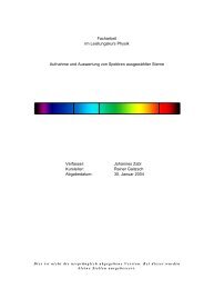 Facharbeit Im Leistungskurs Physik Aufnahme und Auswertung von ...