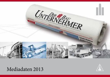 Mediadaten 2013 - Der Bauunternehmer