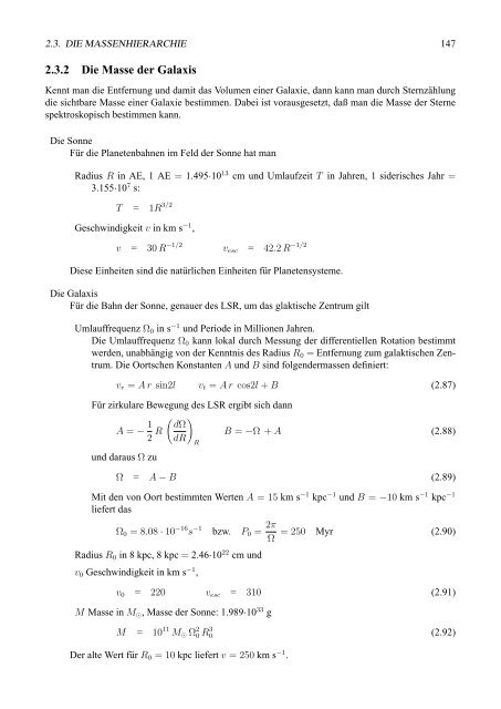 Einfžhrung i n die Astrophysik Teil 1