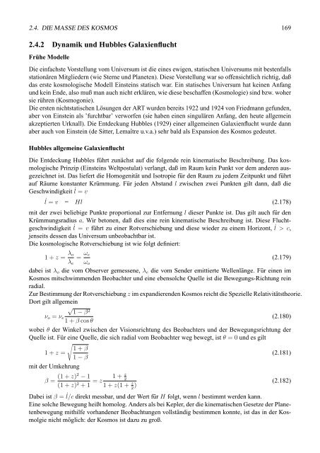 Einfžhrung i n die Astrophysik Teil 1