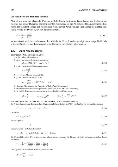 Einfžhrung i n die Astrophysik Teil 1