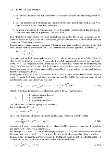 Einfžhrung i n die Astrophysik Teil 1