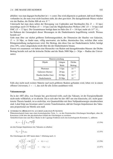 Einfžhrung i n die Astrophysik Teil 1