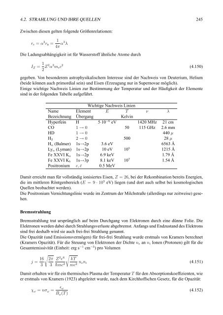 Einfžhrung i n die Astrophysik Teil 1