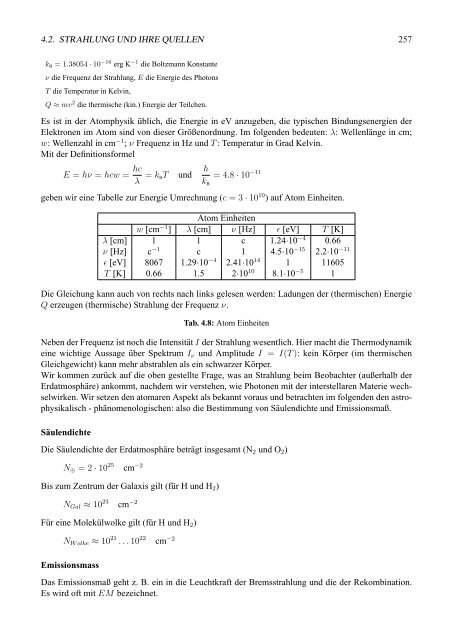 Einfžhrung i n die Astrophysik Teil 1