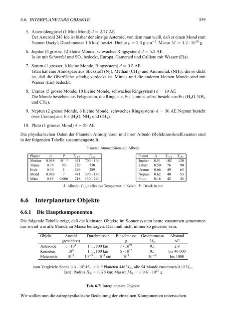 Einfžhrung i n die Astrophysik Teil 1