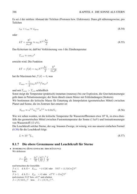 Einfžhrung i n die Astrophysik Teil 1