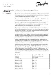 Direct current permanent magnet geared motors ... - Bauer Gear Motor