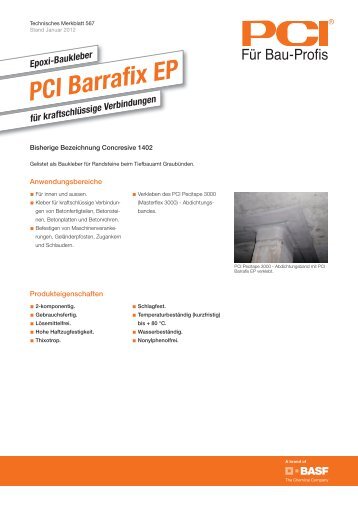 Epoxi-Baukleber PCI Barrafix EP - PCI-Augsburg GmbH