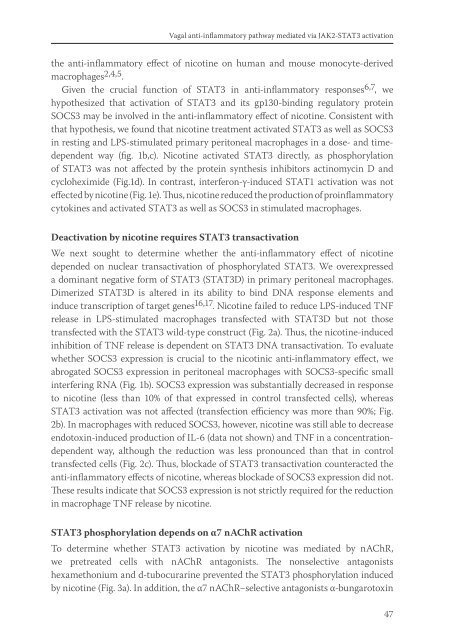 The vagus nerve as a modulator of intestinal inflammation - TI Pharma