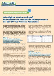 Variable Stammpositionen.FH11 - Bau-Software Unternehmen GmbH