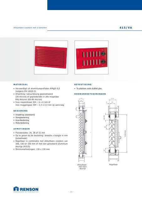 RENSON - Ventilatieroosters - NBD-online