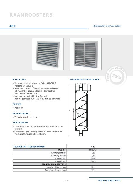 RENSON - Ventilatieroosters - NBD-online