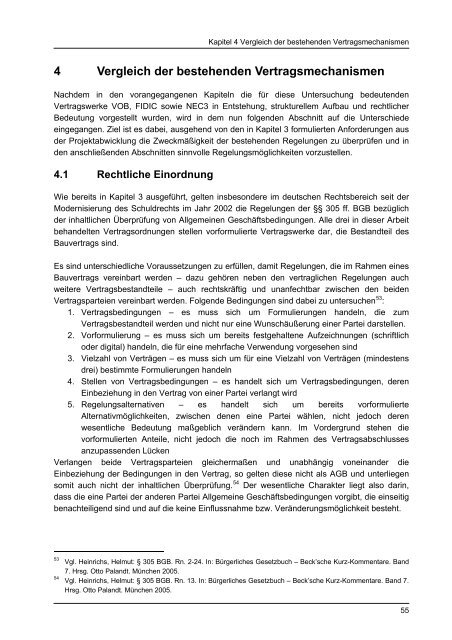 Vergleich bauvertraglicher Regelungsmechanismen - Lehrstuhl für ...