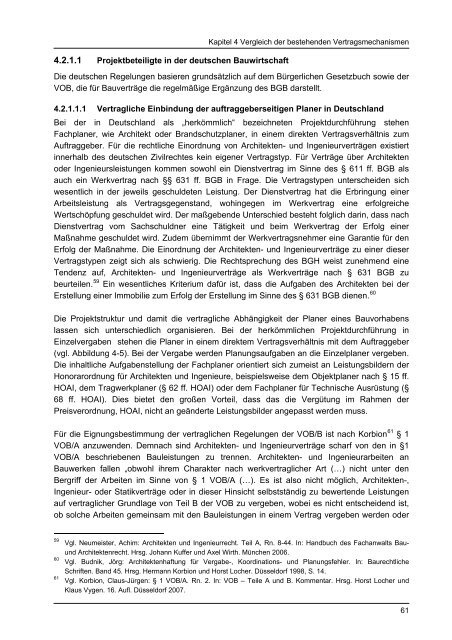 Vergleich bauvertraglicher Regelungsmechanismen - Lehrstuhl für ...