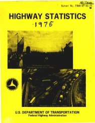 highway statistics - DOT On-Line Publications - U.S. Department of ...