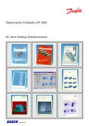 60 Jahre Katalog-Getriebemotoren ... - Bauer Gear Motor