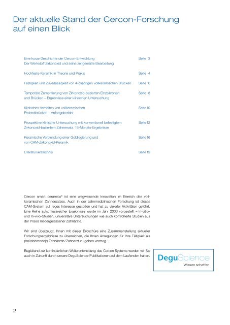 Wissenschaftliche Untersuchung - DeguDent GmbH