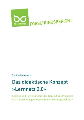 Das didaktische Konzept »Lernnetz 2.0« - Baltic College