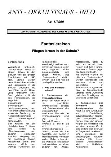 Fantasiereisen - Didaktikreport