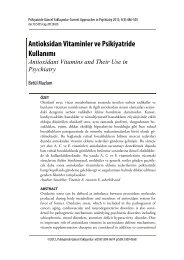Antioksidan Vitaminler ve Psikiyatride Kullanımı - Antioxidant ...