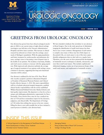 uRoloGIC onColoGy - University of Michigan Health System