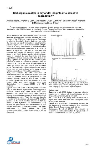 25th International Meeting on Organic Geochemistry IMOG 2011