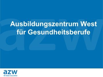 Vortrag AZW & FH Gesundheit - AK - Tirol