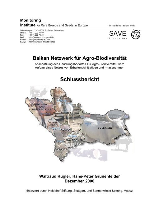 Balkan_Schlussbericht Phasen I + II - SAVE Foundation