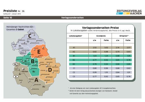 Mediadaten 2013 - Aachener Zeitung