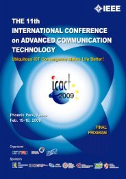 TABLE of CONTENTS - icact